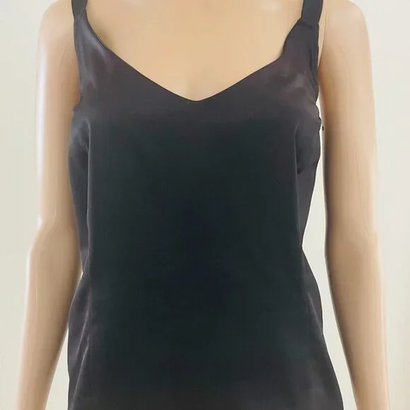 JS Collections Woman Black  Shell Tank Top  Women’s Size 20 - Picture 2 of 4